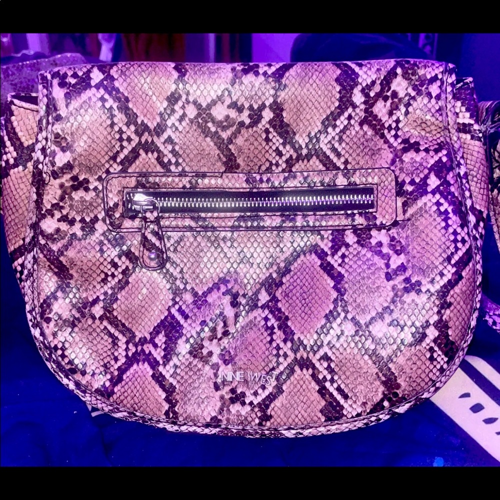 Nine West Python Skin Style Handbag- Crossbody - image 1